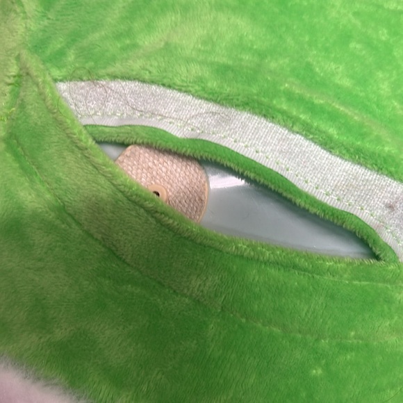 Green Grinch Plush Toy with Santa Hat ball about 18 inches - Picture 2 of 3